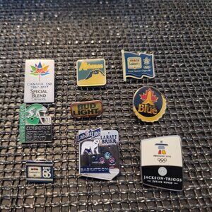 Beer Whiskey Wine Collector Pins Lot